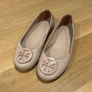 Tory Burch Minnie Travel Leather Ballet Flat